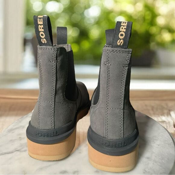 NEW Sorel Hi Line Chelsea Waterproof Suede Boot OUARRY TAWNY BUFF NL4870-052 - Picture 10 of 11